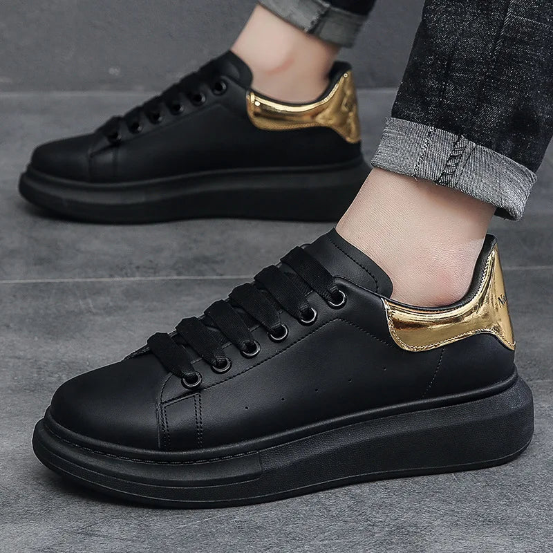 Spring and Summer New Men's Casual Shoes Thick Bottom Heightening Casual Comfortable Breathable Soft Bottom