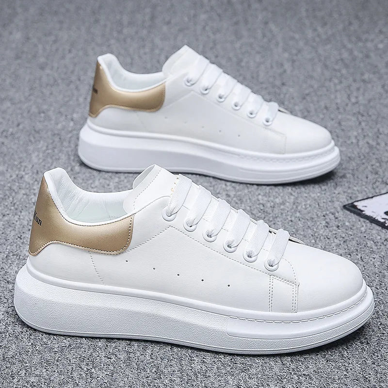 Spring and Summer New Men's Casual Shoes Thick Bottom Heightening Casual Comfortable Breathable Soft Bottom