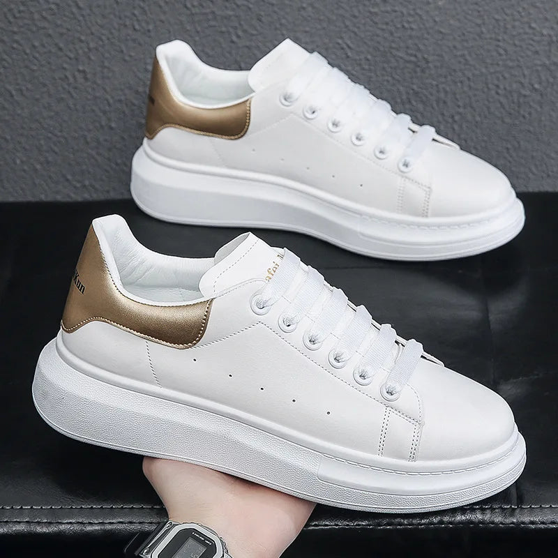 Spring and Summer New Men's Casual Shoes Thick Bottom Heightening Casual Comfortable Breathable Soft Bottom