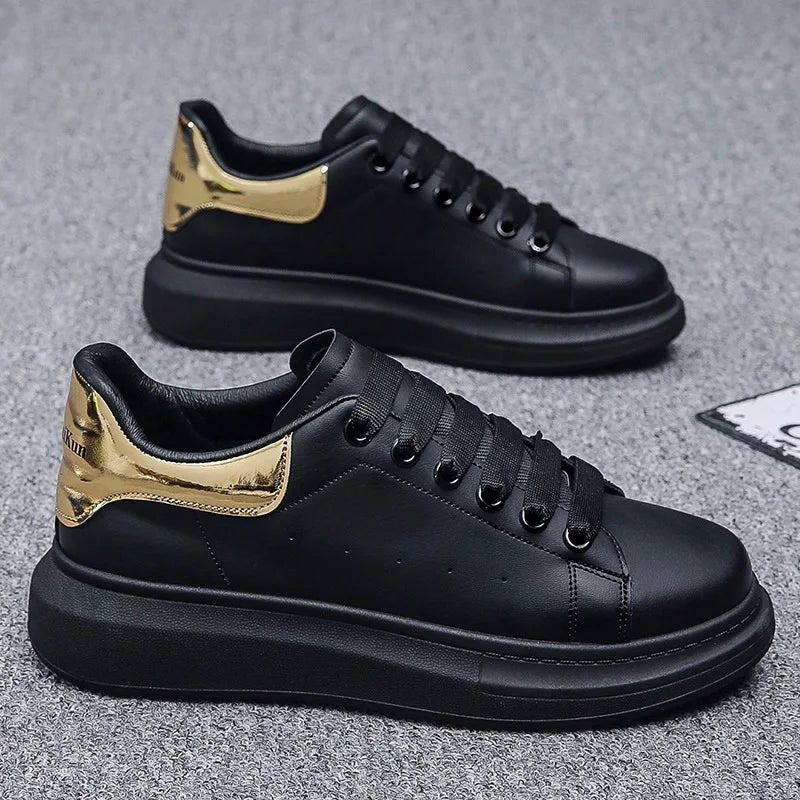 Spring and Summer New Men's Casual Shoes Thick Bottom Heightening Casual Comfortable Breathable Soft Bottom