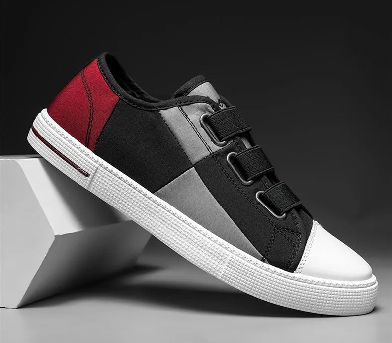Canvas Men's Shoes Flat Bottom Men's Casual Flat Shoes Trendy Student Shoes