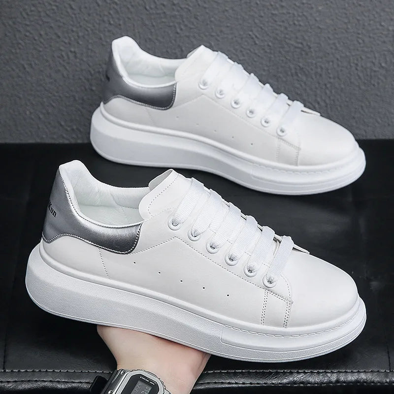 Spring and Summer New Men's Casual Shoes Thick Bottom Heightening Casual Comfortable Breathable Soft Bottom
