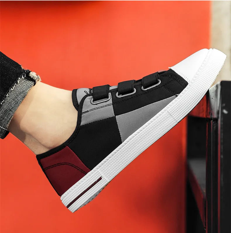 Canvas Men's Shoes Flat Bottom Men's Casual Flat Shoes Trendy Student Shoes