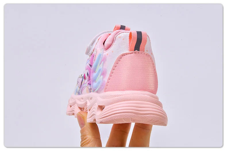 2026 Summer Sanrio Kuromi Child Casual Shoes New Style Led Light Sneakers   Kids Anti-Slip Running Shoes