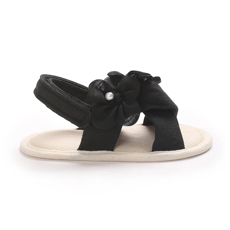 Cute Little Flowers Baby Girls Sandals Summer Shoes Outdoor First Walker Toddler Girls Shoes for Summer