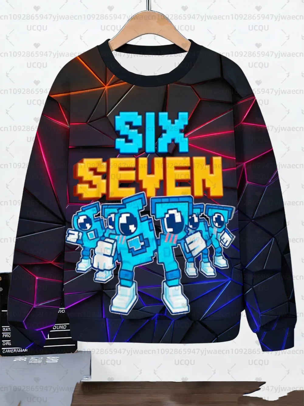 Kids 67 Six Seven Italian Brain Rot Math Joke Tops Y2k Game Saying Pullovers Clothes Graphic Y2k Children's Sweatshirt