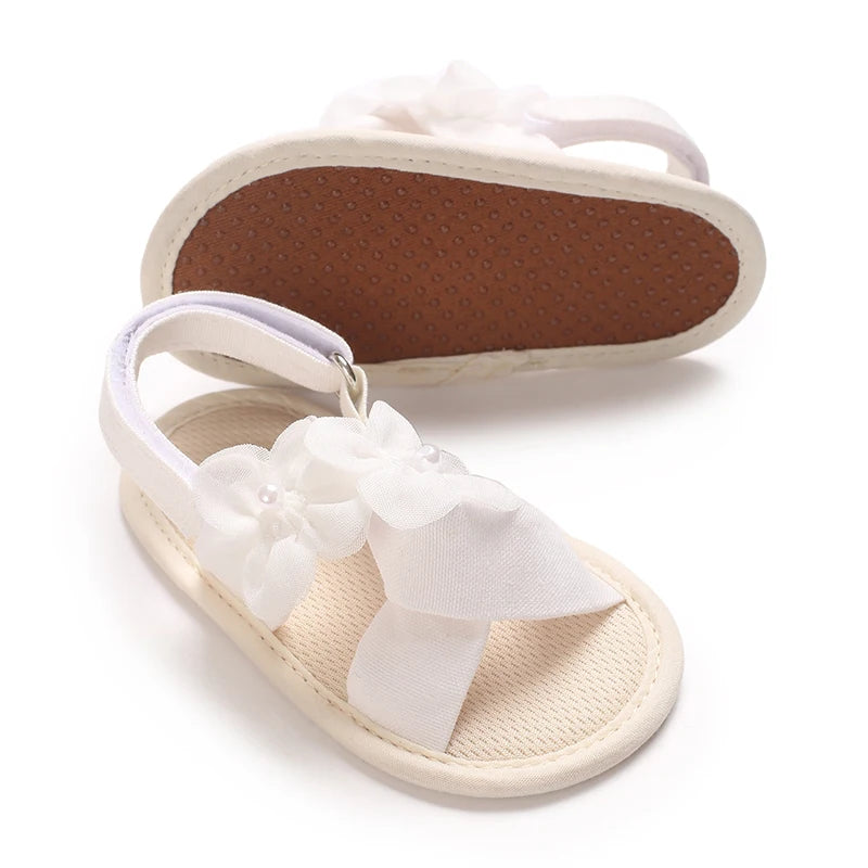 Cute Little Flowers Baby Girls Sandals Summer Shoes Outdoor First Walker Toddler Girls Shoes for Summer