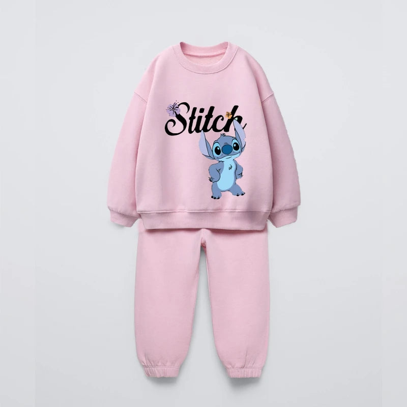 Pluto Sweatshirts Solid Color Pants 2Piece/Set Autumn Clothing Outer Wear Toddler New Cartoon Printed Hoodies Loose Trousers