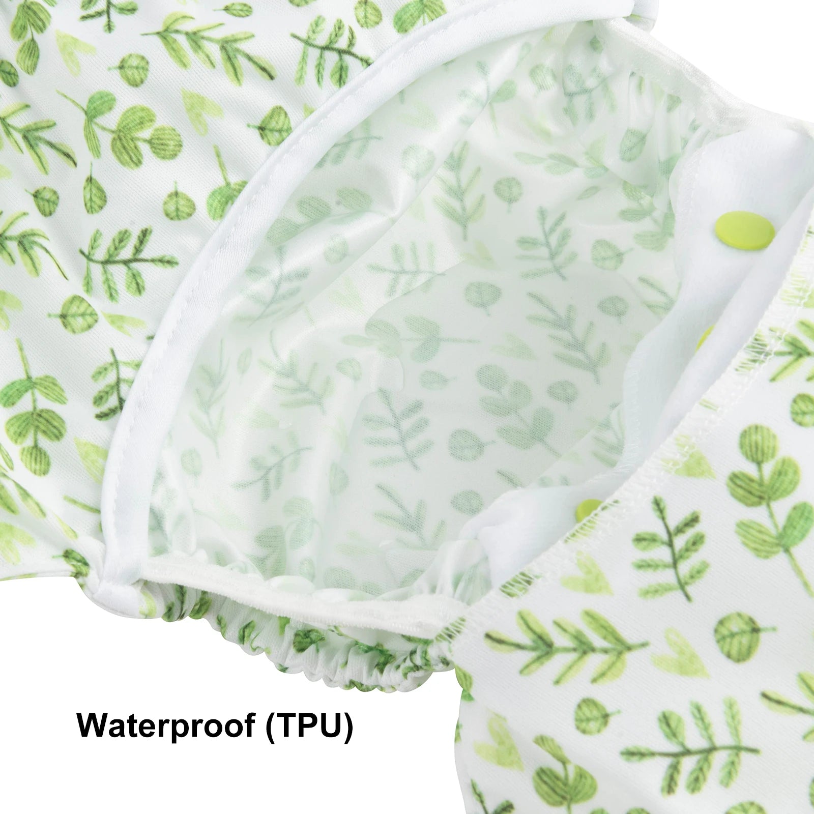 2pcs Eco-friendly Baby Cloth Diaper Cover Waterproof Cover Nappies Reusable Washable Adjustable Nappy Cover for Baby 3-15kg