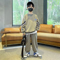 Boys Sportswear Sets 2025 New Fashion Kids Suits Spring Autumn Children Casual Pullovers Outfits Teenager Sports Top+Pants 2Pcs