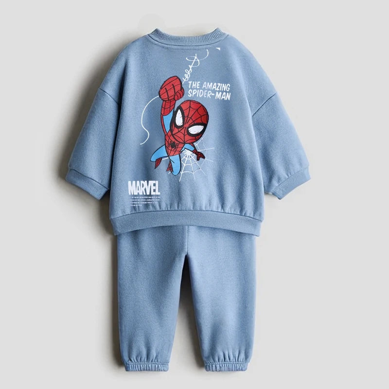Pluto Sweatshirts Solid Color Pants 2Piece/Set Autumn Clothing Outer Wear Toddler New Cartoon Printed Hoodies Loose Trousers