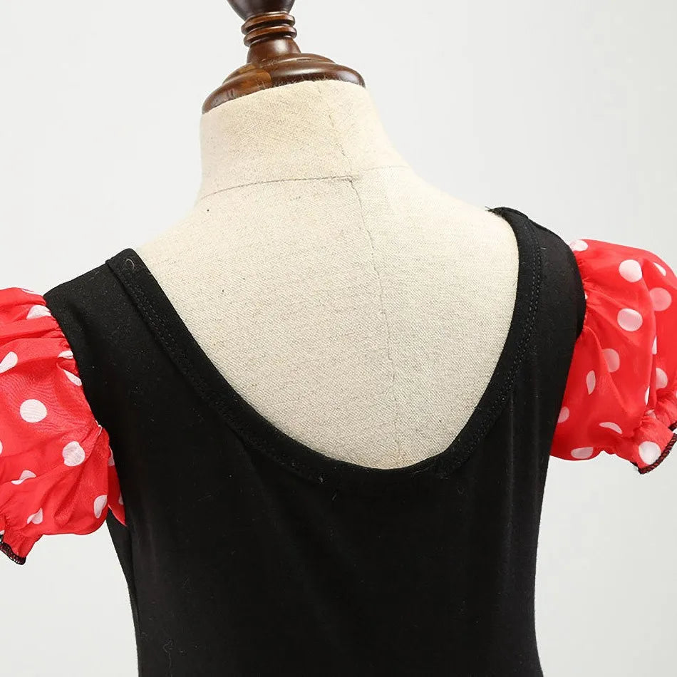 Baby Girls Ballet Tutu Dress Summer Kids Minnie Mickey Dress Dots Mouse Costume Children Christmas Birthday Party Clothes
