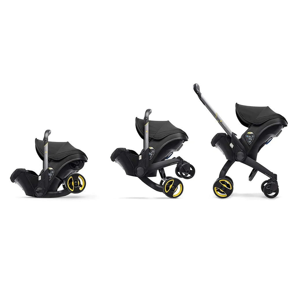 Newborn to Toddler Travel System All-in-One Baby Mobility Solution, Stroller + Car Seat + Cradle + Basket, Anti-Rebound Handle Design, Shock Absorption Plastic, 5-Point Safety Belt, Foot Brake, Unfold 82cm, Fold 60cm, 0-6 Yea