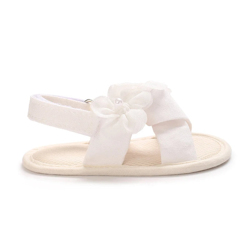 Cute Little Flowers Baby Girls Sandals Summer Shoes Outdoor First Walker Toddler Girls Shoes for Summer