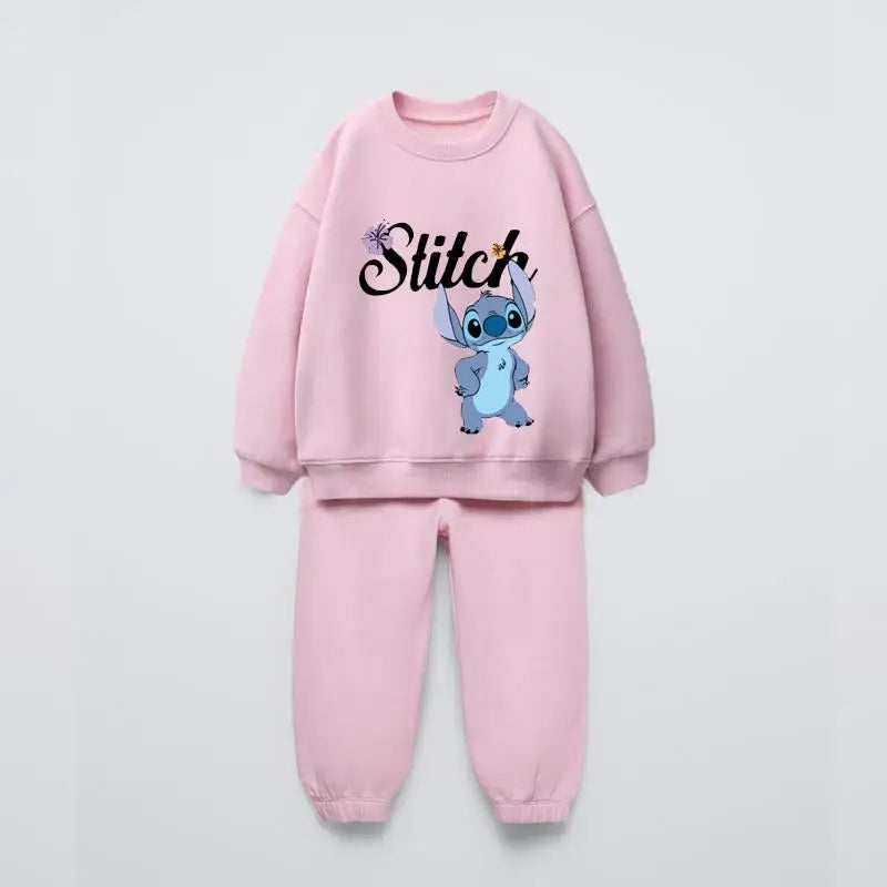 Pluto Sweatshirts Solid Color Pants 2Piece/Set Autumn Clothing Outer Wear Toddler New Cartoon Printed Hoodies Loose Trousers