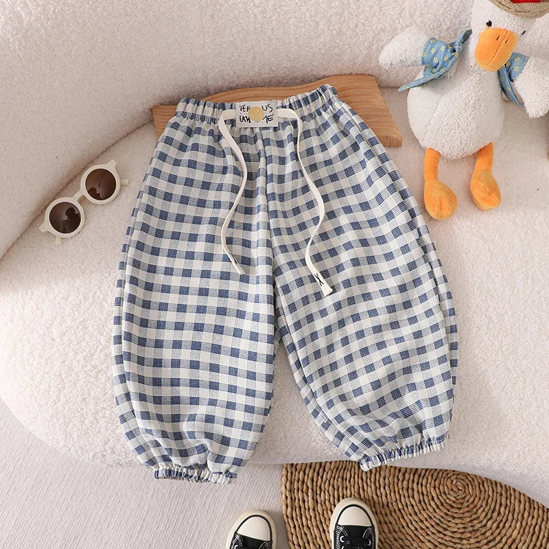 Baby Thin Loose Costume Baby Girls Boys Wear Outside Children's Leisure Pants Summer New Boys Mosquito-proof Pants