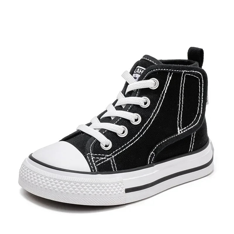 Elastic Shoes Childrens Shoes Kids Elementary School Cloth Shoes Fashion Shock Absorption Boys Girls Velcro Kids Canvas Shoes