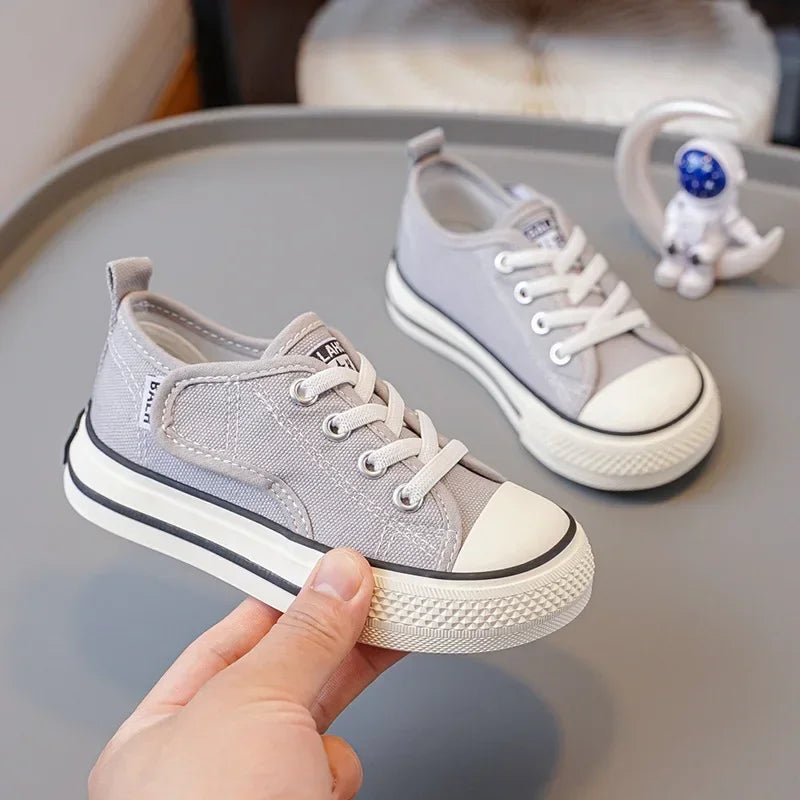 Elastic Shoes Childrens Shoes Kids Elementary School Cloth Shoes Fashion Shock Absorption Boys Girls Velcro Kids Canvas Shoes