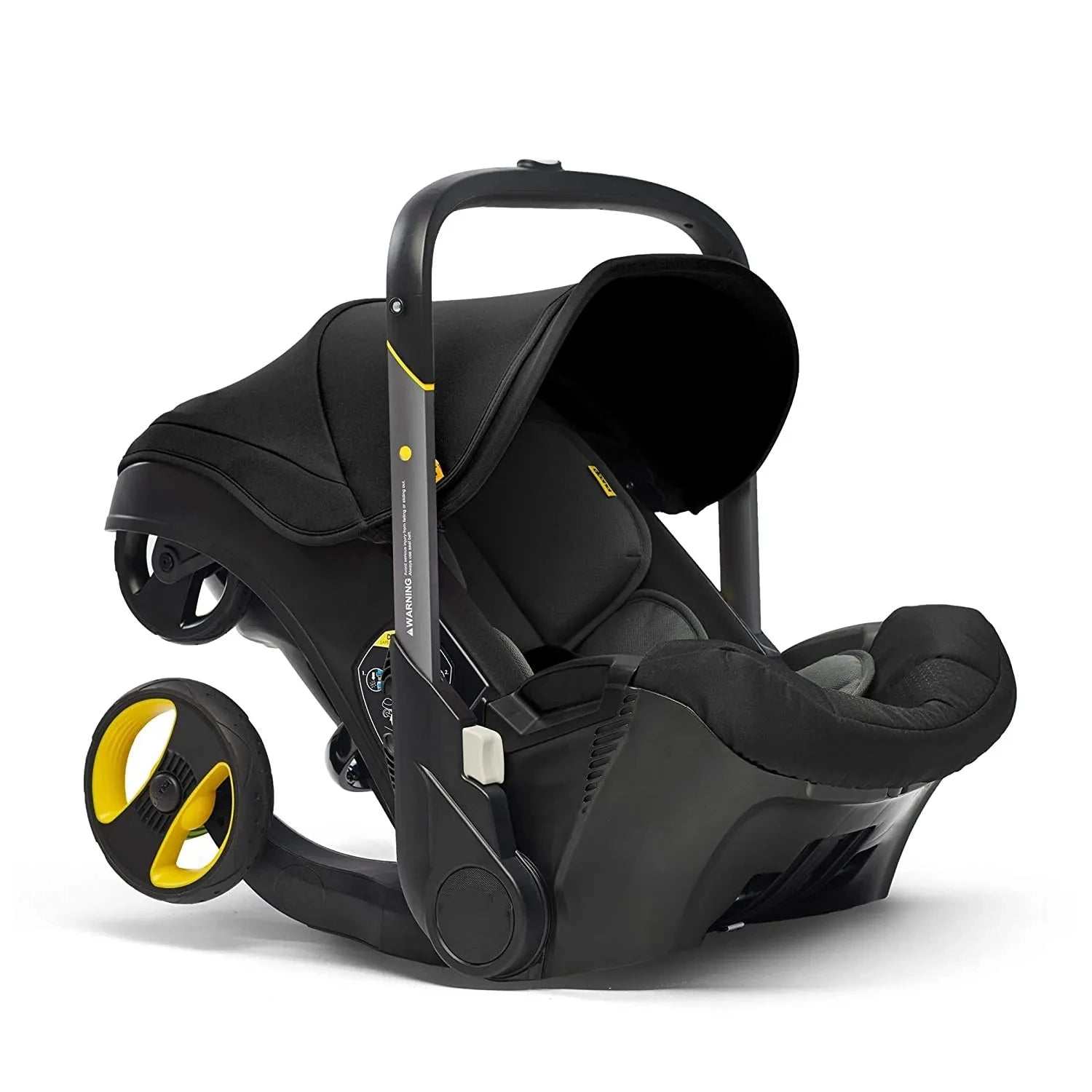 Newborn to Toddler Travel System All-in-One Baby Mobility Solution, Stroller + Car Seat + Cradle + Basket, Anti-Rebound Handle Design, Shock Absorption Plastic, 5-Point Safety Belt, Foot Brake, Unfold 82cm, Fold 60cm, 0-6 Yea