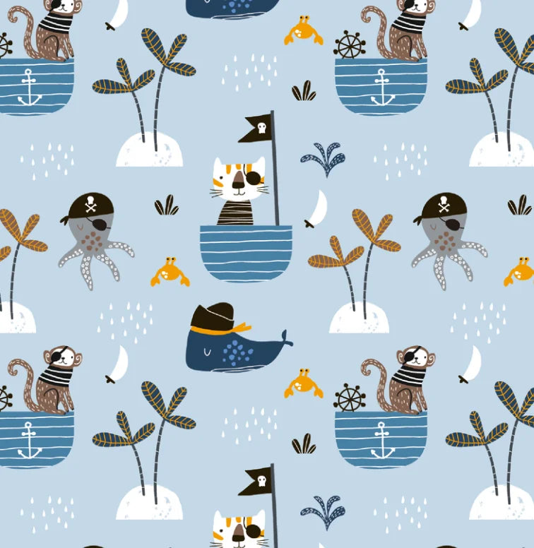 100X150CM Printed Fabric for Baby Diapers Waterproof Breathable TPU Laminated Fabric for DIY Storage Bag