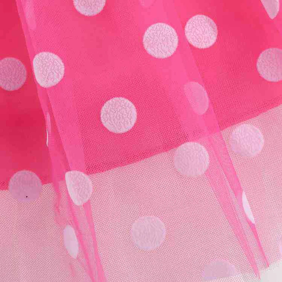 New Polka Dot Princess Dress for Baby Girls Minnie Mesh Bow Dress Birthday Party Gown Halloween Carnival Cosplay Costume