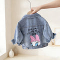 Baby Girls Denim Jacket 2026 Spring Autumn Toddler Daisy Duck Cartoon Lapel Single-Breasted Coat Kids Costume Casual Outerwear