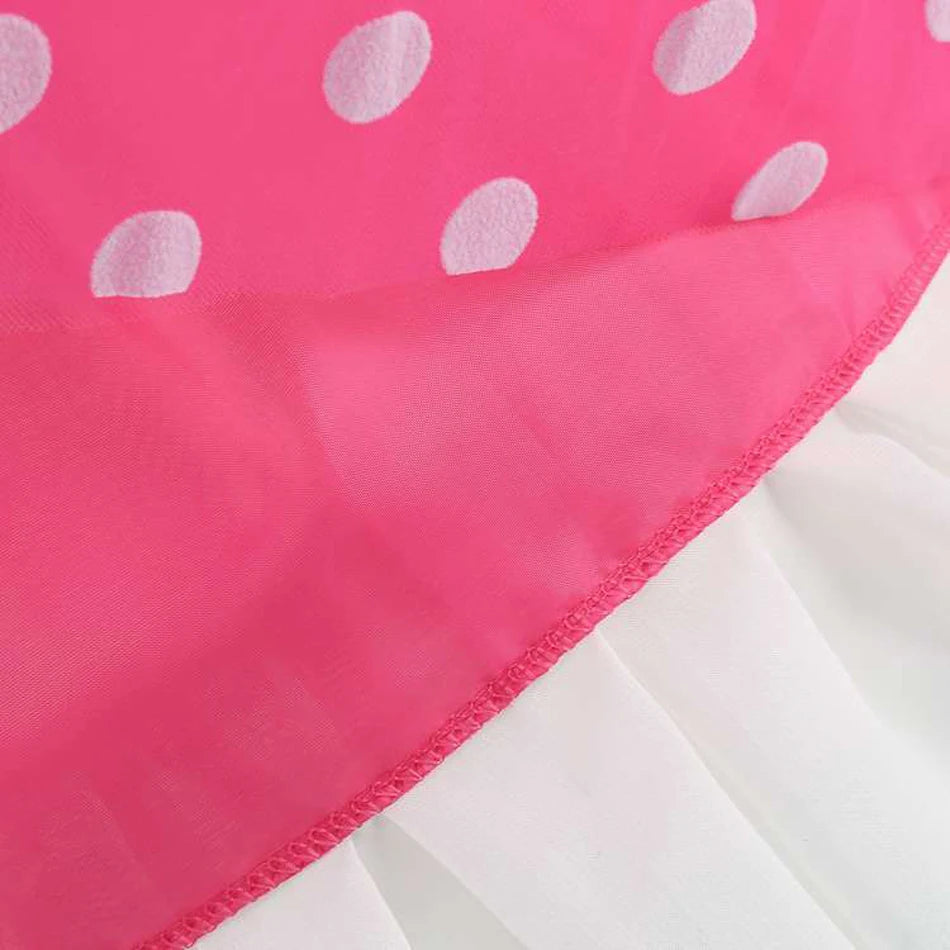 New Polka Dot Princess Dress for Baby Girls Minnie Mesh Bow Dress Birthday Party Gown Halloween Carnival Cosplay Costume