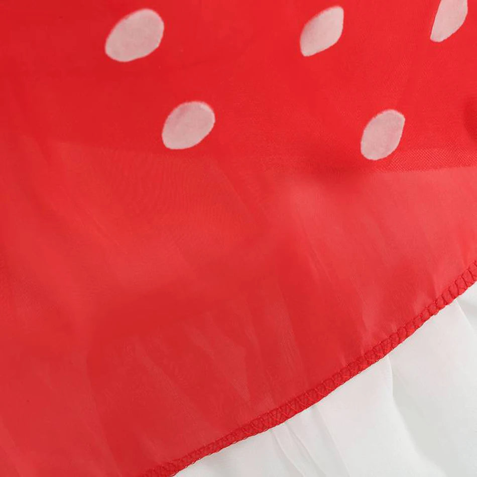 New Polka Dot Princess Dress for Baby Girls Minnie Mesh Bow Dress Birthday Party Gown Halloween Carnival Cosplay Costume