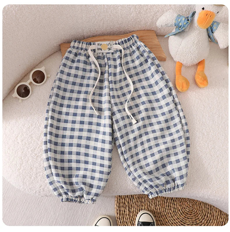 Baby Thin Loose Costume Baby Girls Boys Wear Outside Children's Leisure Pants Summer New Boys Mosquito-proof Pants